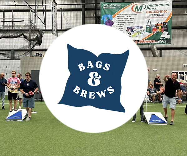 bags and brews event card